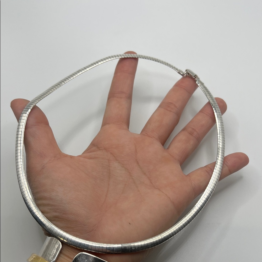 Sleek Pure Solid 14kt White Solid Gold Plate Pure… - image 7